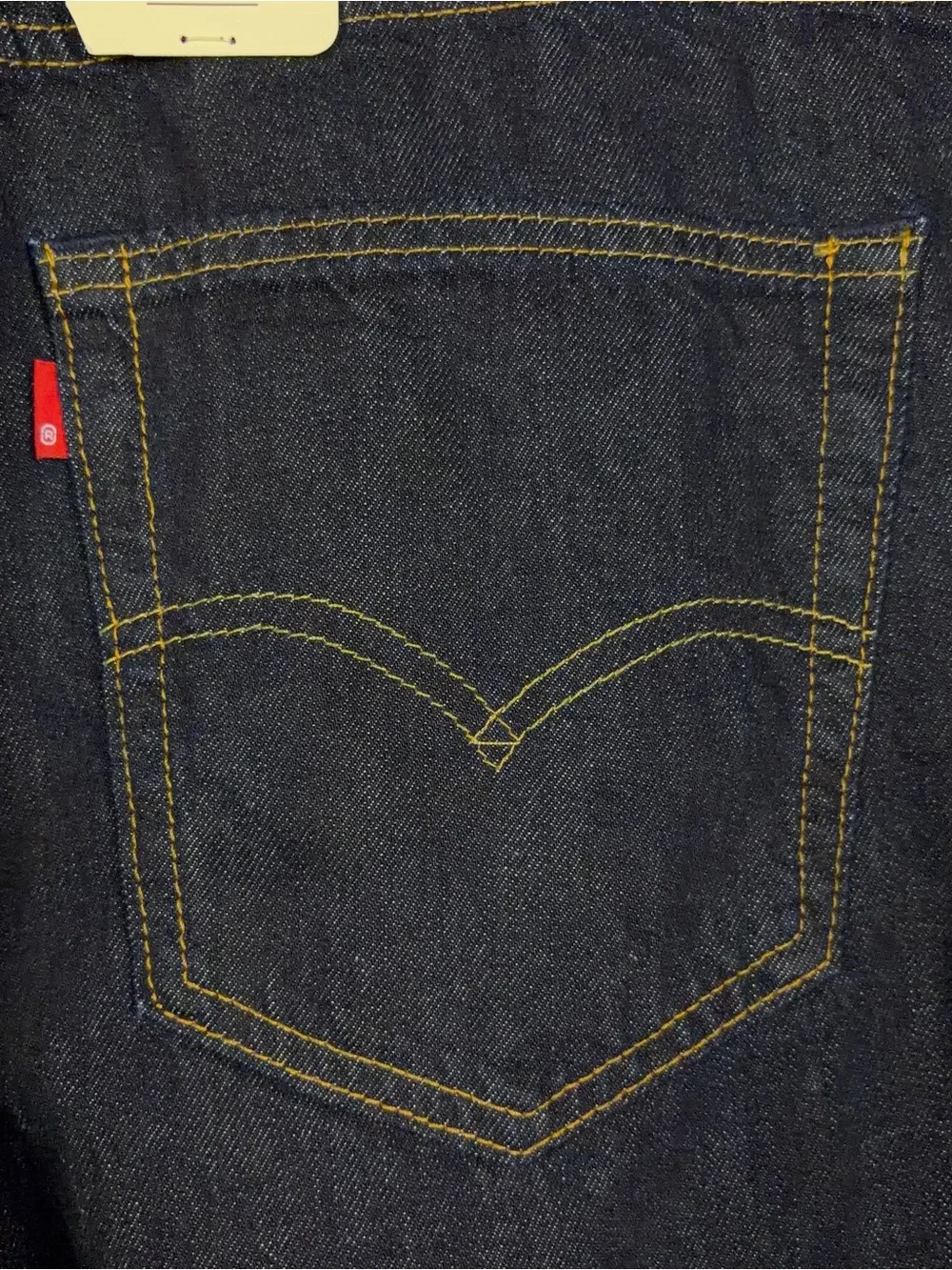 Levis 505 Selvedge Jeans Mens Size 33x30 Straight Leg Dark Wash Americana NWT